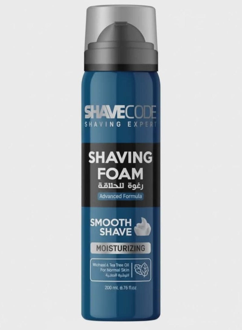 Shavecode Shaving Foam for Normal Skin 200ml - Image 1