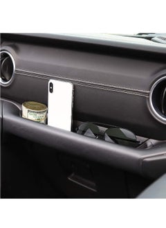 Excefore JL GrabTray Passenger Storage Tray Organizer Grab Handle Accessory Box for 2018-2022 Jeep Wrangler JL JLU & Jeep Gladiator JT, Interior Accessories, Black  - Image 2