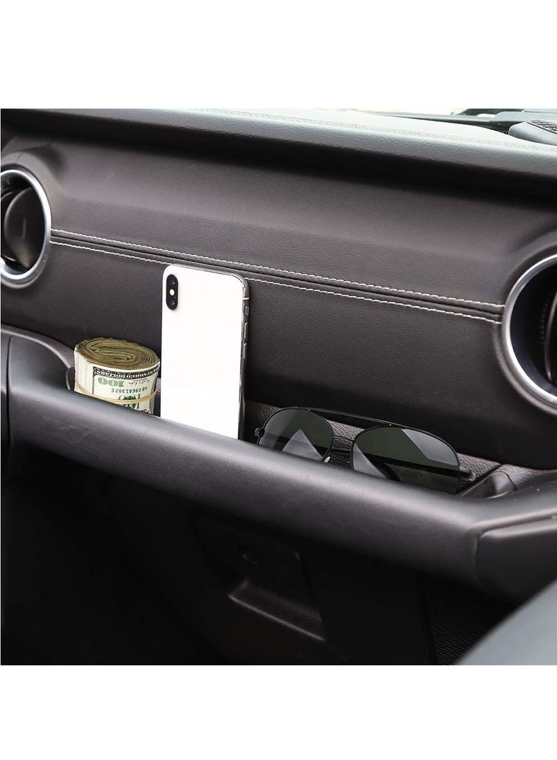 Excefore JL GrabTray Passenger Storage Tray Organizer Grab Handle Accessory Box for 2018-2022 Jeep Wrangler JL JLU & Jeep Gladiator JT, Interior Accessories, Black - Image 2
