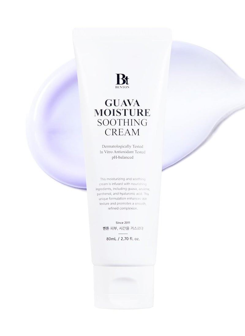 Benton BENTON Guava Moisture Soothing Cream - Valentines Day Gifts for Her, Skin Soothing and Moisturizing Effect for Dry Skin Types, Sensitive Skin, Not Tested on Animals, Korean Skin Care  - Image 1