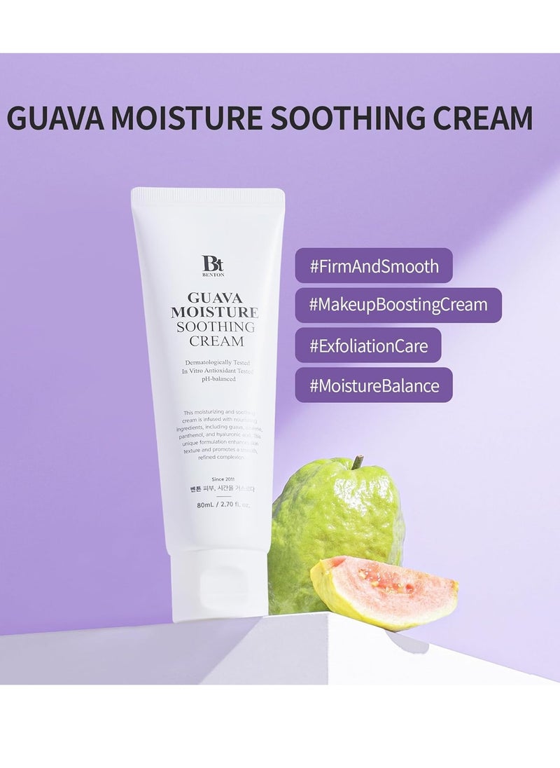Benton BENTON Guava Moisture Soothing Cream - Valentines Day Gifts for Her, Skin Soothing and Moisturizing Effect for Dry Skin Types, Sensitive Skin, Not Tested on Animals, Korean Skin Care  - Image 2