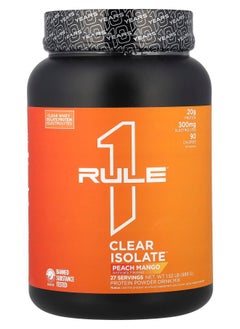 Rule One Proteins Clear Isolate™ Peach Mango 1.52 lb (689 g) 