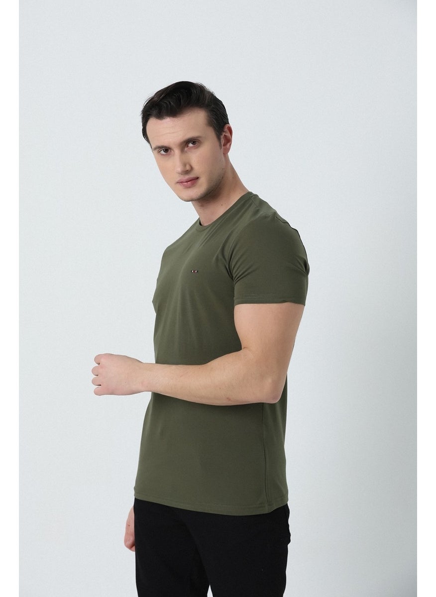 Men's Crew Neck Logo Embroidered Basic Lycra Jersey T-Shirt - pzsku/Z152863F2D98A372B835DZ/45/_/1740652474/5ca59623-5b98-4d75-b44e-f9a2c5010a53