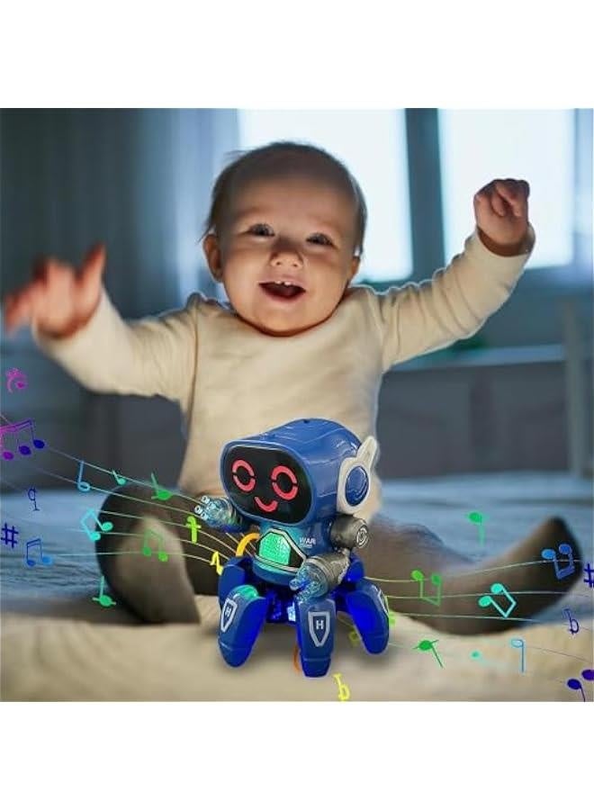 لعبة مهارات الحركية الدقيقة، لعبة تفاعلية آمنة، لعبة روبوت تعليمية، ألعاب روبوت صديقة للأطفال، بجودة وقوة كافية لسنوات من اللعب والتجميع، زرقاء، WUS64UPL3EXX4P7G - Image 2