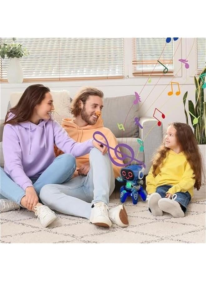 لعبة مهارات الحركية الدقيقة، لعبة تفاعلية آمنة، لعبة روبوت تعليمية، ألعاب روبوت صديقة للأطفال، بجودة وقوة كافية لسنوات من اللعب والتجميع، زرقاء، WUS64UPL3EXX4P7G - Image 3