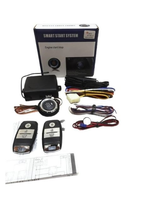 12V KIA Car Passive Keyless Entry System PKE Engine Starter Push Button Vehicles Start/Stop Kit Safe Lock with 2 Smart Key