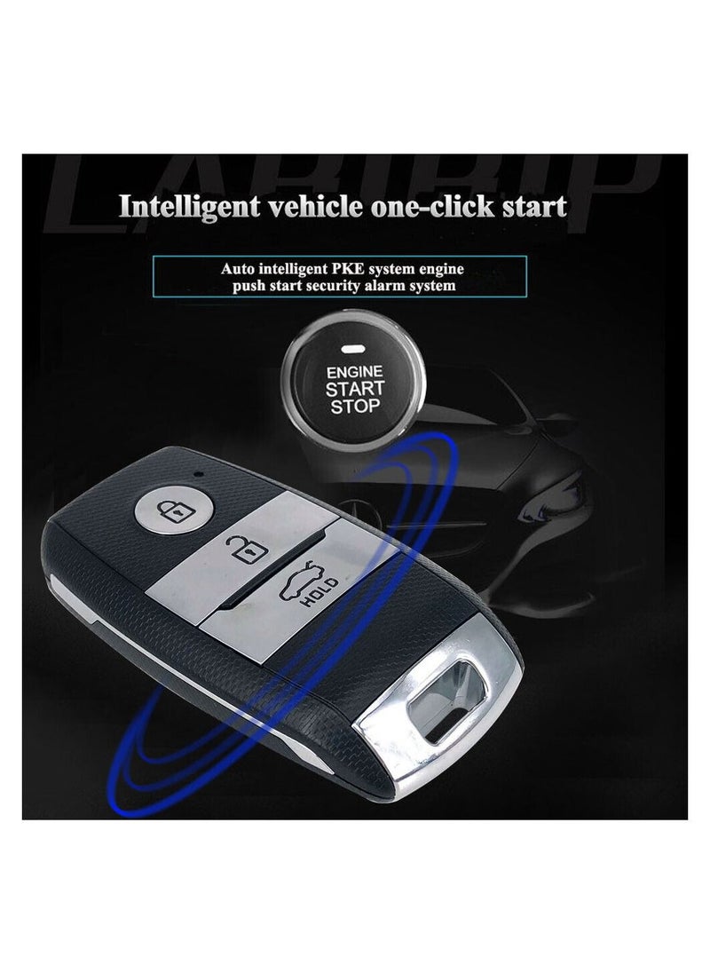 MR.SMART - 12V KIA Car Passive Keyless Entry System PKE Engine Starter Push Button Vehicles Start/Stop Kit Safe Lock with 2 Smart Key - Image 1