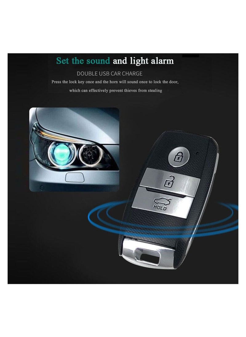 MR.SMART - 12V KIA Car Passive Keyless Entry System PKE Engine Starter Push Button Vehicles Start/Stop Kit Safe Lock with 2 Smart Key - Image 1