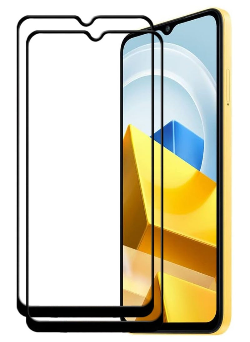 ACLIX 2 Pieces Antistatic ESD Dustproof Premium Quality High Definition Tempered Glass Screen Protector Designed For Xiaomi Poco M5 - Image 1