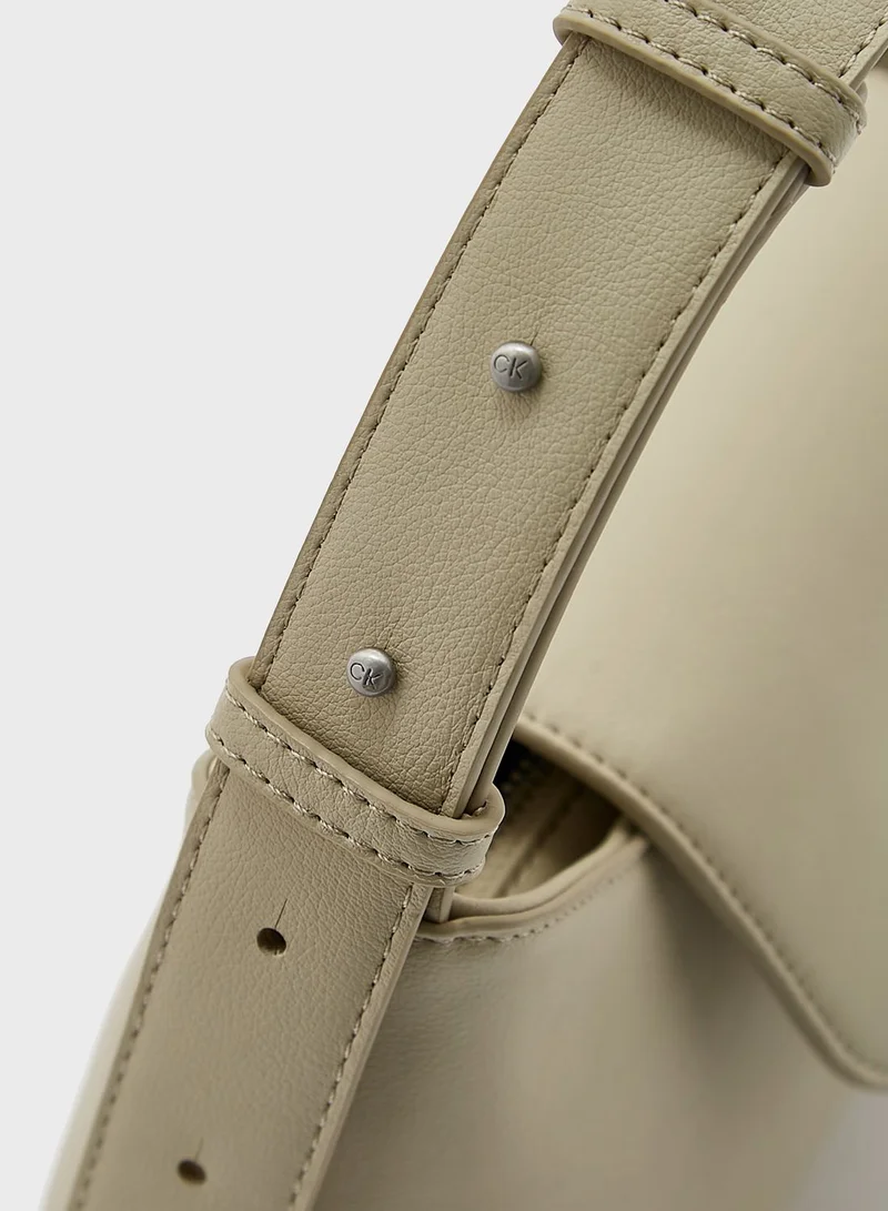 CALVIN KLEIN Reversible Lock Shoulder Bag