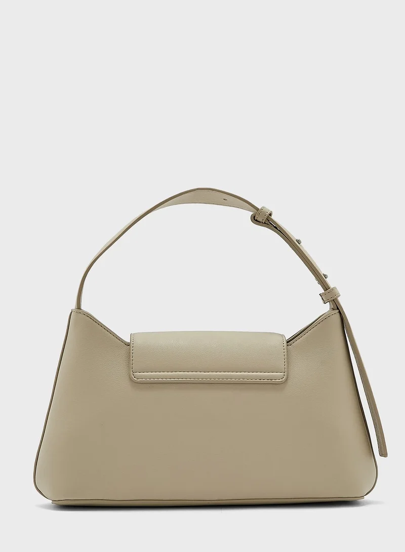 CALVIN KLEIN Reversible Lock Shoulder Bag