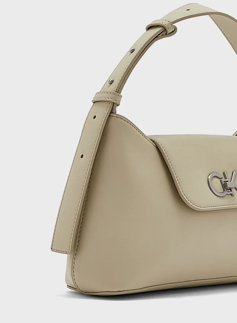 CALVIN KLEIN Reversible Lock Shoulder Bag