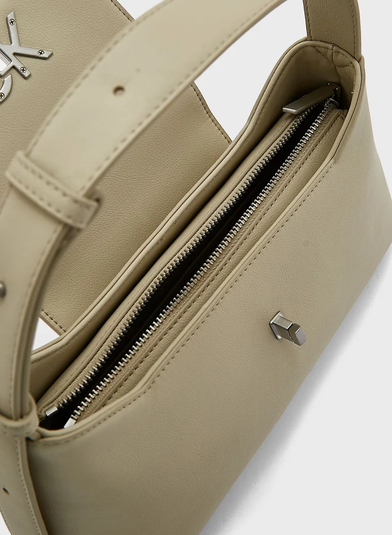 CALVIN KLEIN Reversible Lock Shoulder Bag