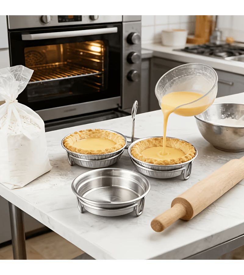 4Pcs Stainless Steel Steamer Trains Nonstick Easy Clean Egg Cooker - Image 4
