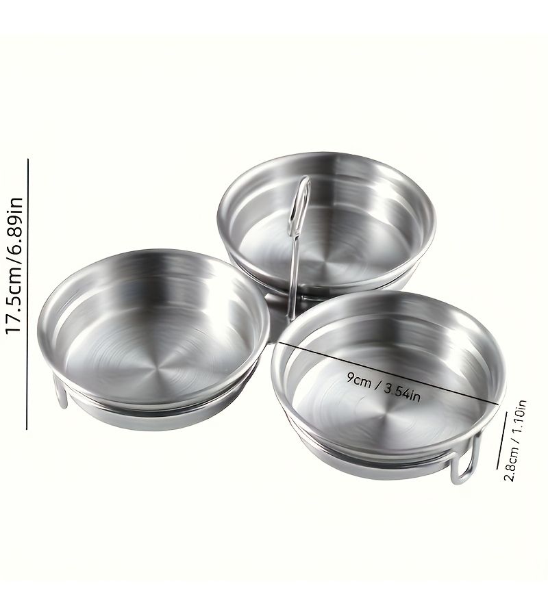 4Pcs Stainless Steel Steamer Trains Nonstick Easy Clean Egg Cooker - Image 3