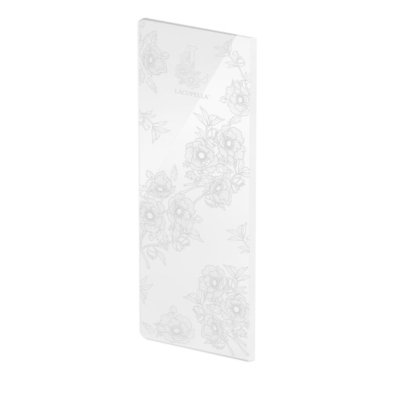 LACUPELLA LACUPELLA Acrylic Cake Buttercream Scraper Smoother for Icing Frosting 12 inch Tall Tapered Edge  316 Thickness Clear  BPA Free Professional Grade 