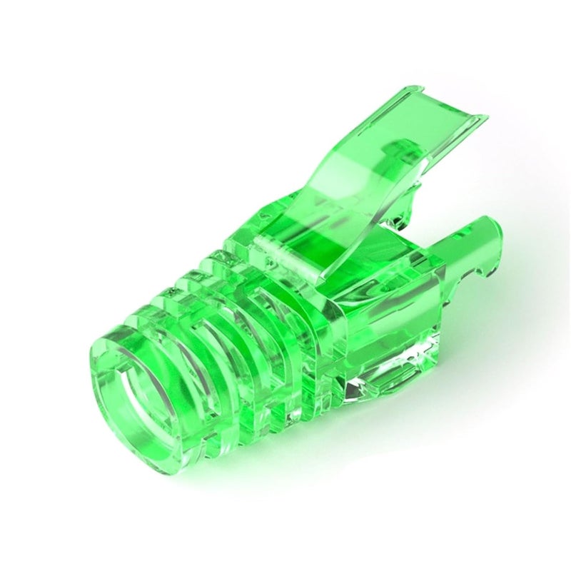 Green Cable Strain Relief Boots 300pcs RJ45 CAT6 Network Connector Cover - Image 1