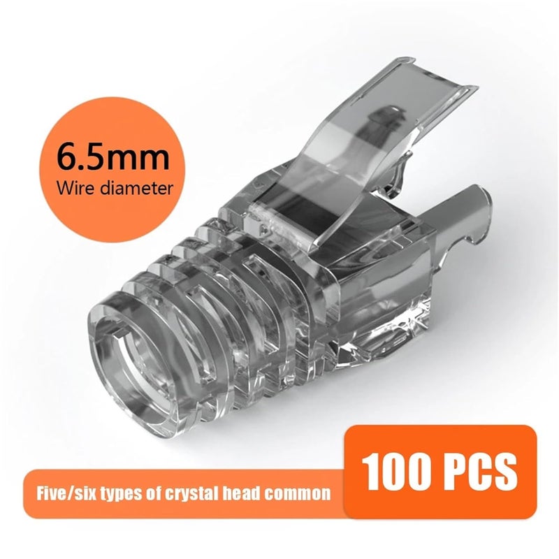 Green Cable Strain Relief Boots 300pcs RJ45 CAT6 Network Connector Cover - Image 3