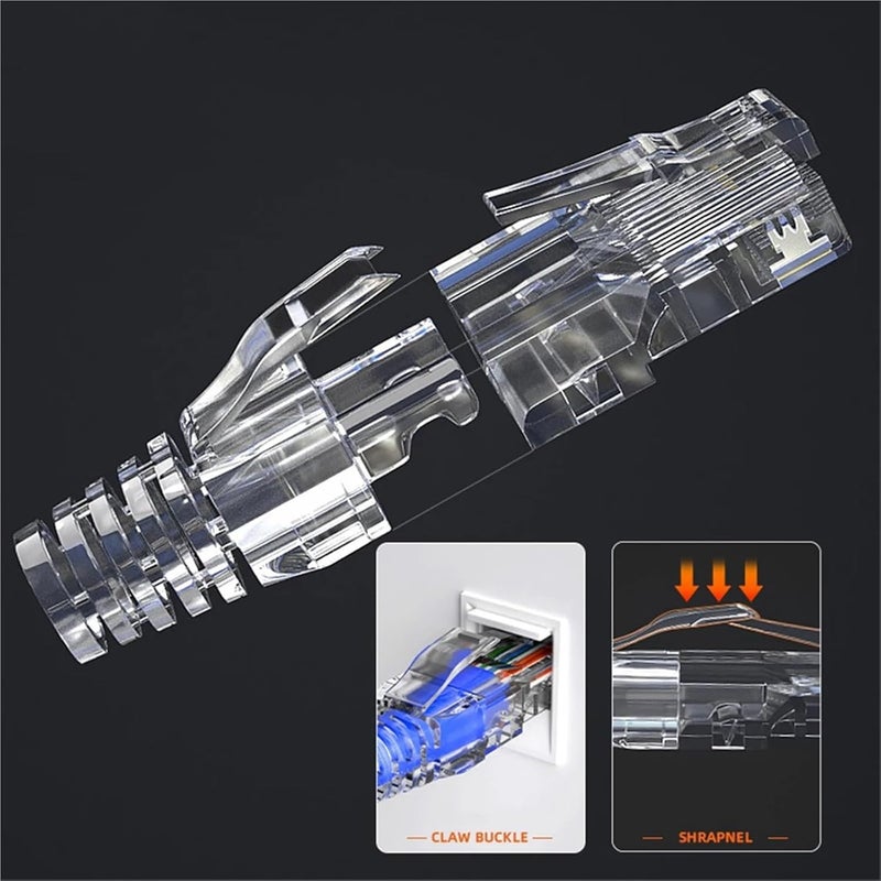 Green Cable Strain Relief Boots 300pcs RJ45 CAT6 Network Connector Cover - Image 5