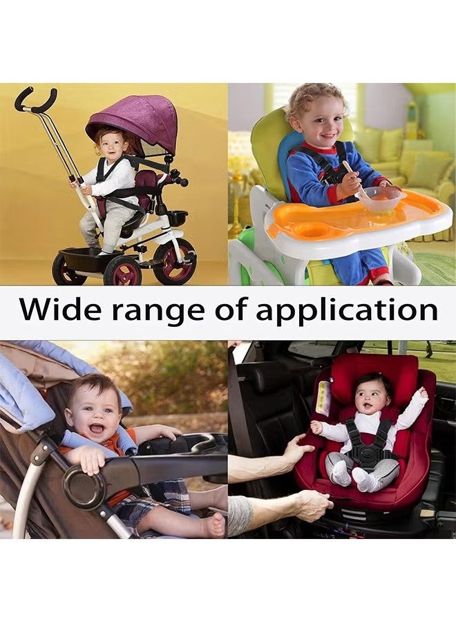 واي جيه حزام مقعد طفل قابل للتعديل، حزام أمان لخمس نقاط مع كرسي عالٍ، حزام آمن عالمي للأطفال لعربة أطفال أو عربة دفع - Image 5