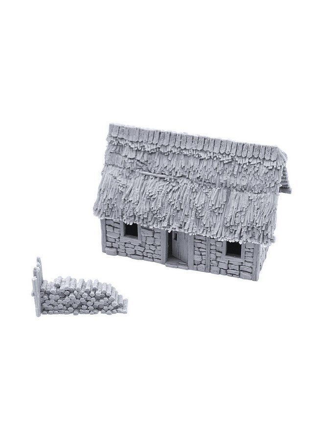 EnderToys Norman Stone Barn by Printable Scenery, 3D Printed Tabletop RPG Scenery and Wargame Terrain 28mm Miniatures - Image 1