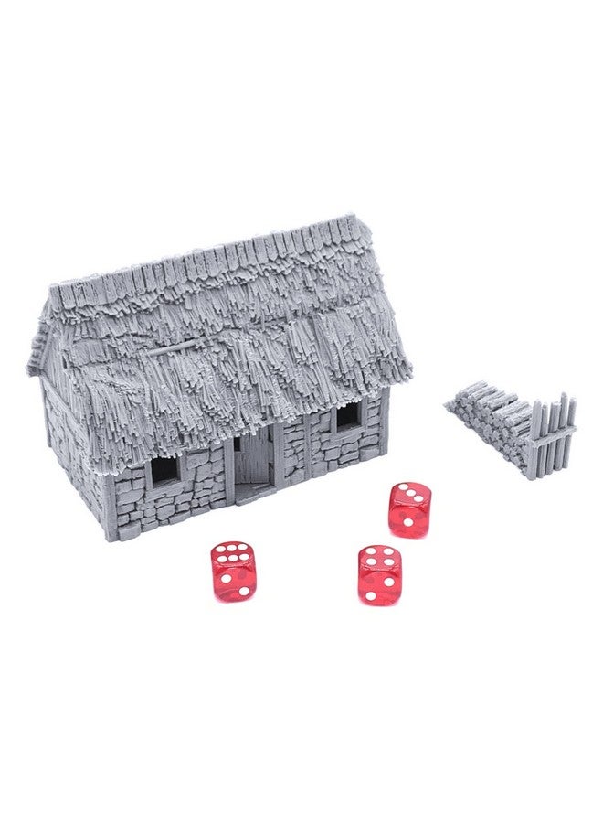 EnderToys Norman Stone Barn by Printable Scenery, 3D Printed Tabletop RPG Scenery and Wargame Terrain 28mm Miniatures - Image 2