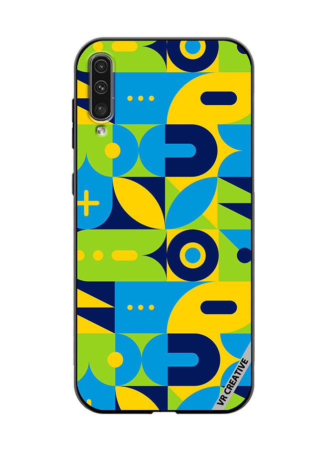 VR CREATIVE Protective Case Cover For Samsung Galaxy A50/A50s Geometry Pattern Design Multicolour - Image 1