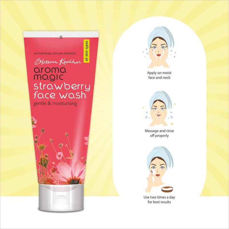 Aroma Magic Face Wash 100 ml Strawberry Pack of 2 - Image 4