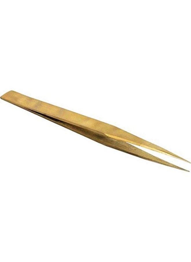 DIY Crafts Anti Magnetic Brass Tweezers Watchmakers Repair Tool (Pack Of 1 Pc Brass Tweezer)  - Image 5