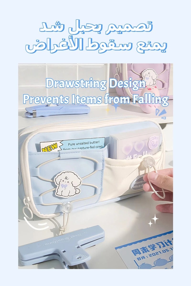 Fashionable Pencil Case, Multi-Compartment Stationery Case, Suitable for Boys and Girls to Store School Supplies - Image 3