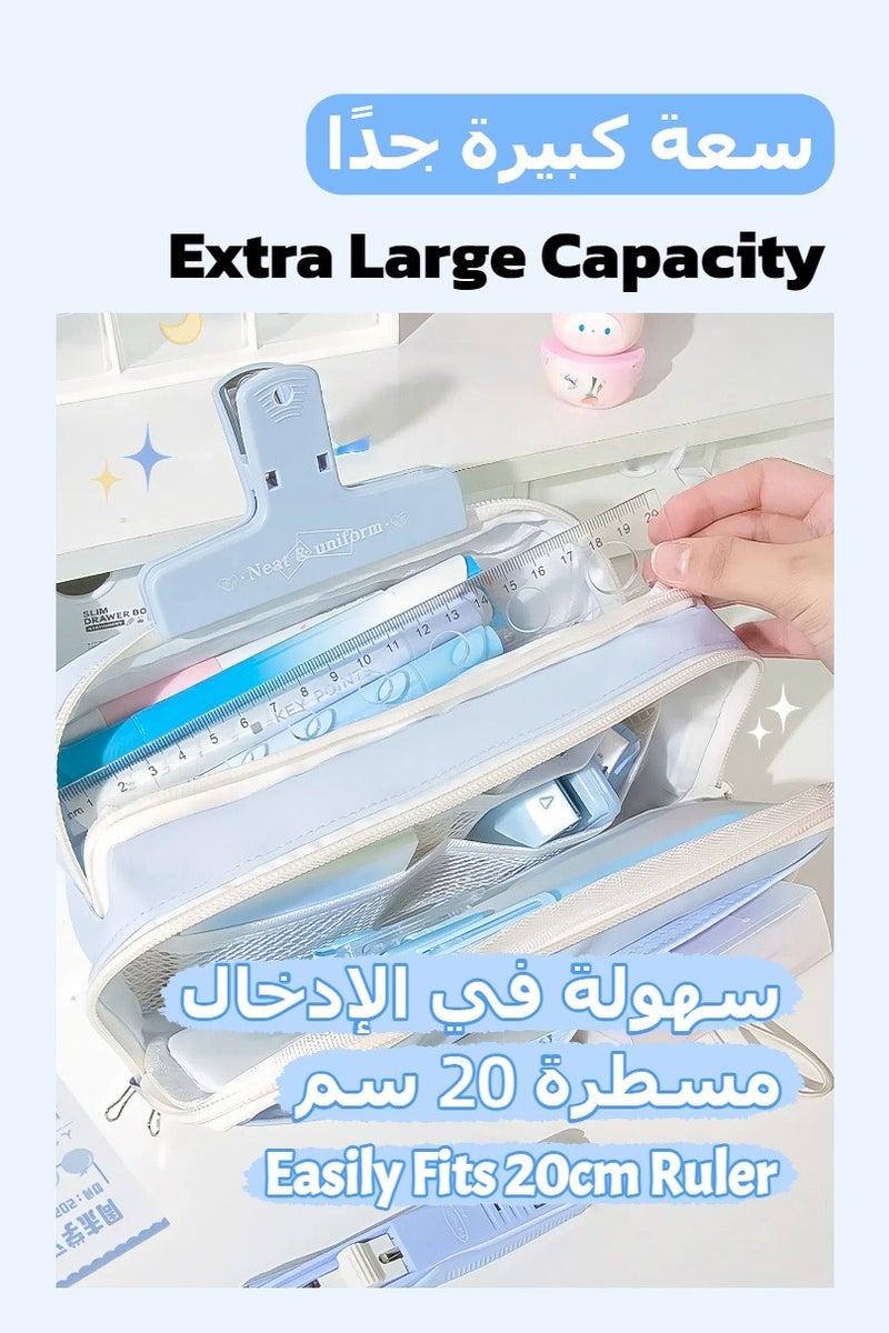 Fashionable Pencil Case, Multi-Compartment Stationery Case, Suitable for Boys and Girls to Store School Supplies - Image 4