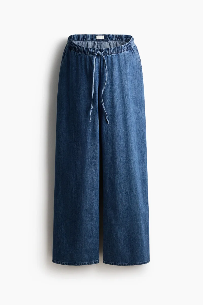 H&M  MAMA Denim drawstring trousers for Women | Best Price UAE