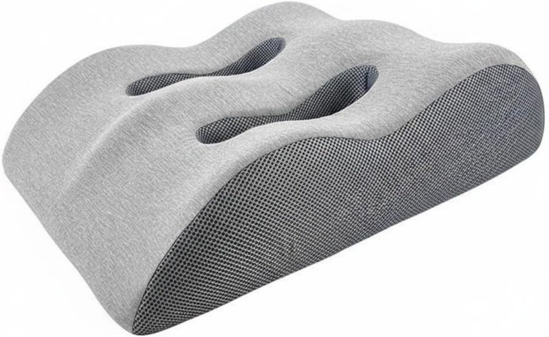 Foam Leg Pillow Leg Lifting Cushion Breathable Cover Postural Support for Women, People with Varicose Veins, Bed, Rest, Light Gray 3D, 54 43 15 - Image 1