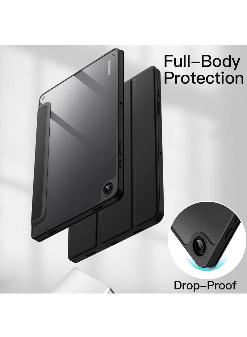 Rock Pow Case for Samsung Galaxy Tab A9+ / A9 Plus 11-Inch 2023 Clear Transparent Hard PC Back Protective Tri-Fold Stand Slim Tablet Cover Auto Wake/Sleep - Image 5