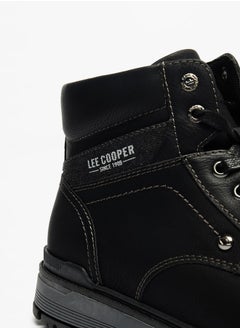Lee Cooper Men's Solid Boots with Lace-Up Closure  - Image 5