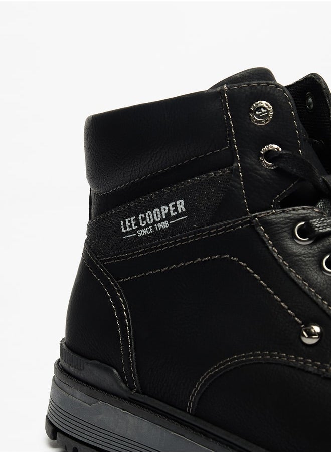 Lee Cooper Men's Solid Boots with Lace-Up Closure  - Image 5