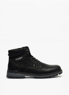 Lee Cooper Men's Solid Boots with Lace-Up Closure  - Image 3