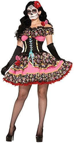 Rubies Day Of Dead Senorita Costume for Adults, Women's M/L - Image 4