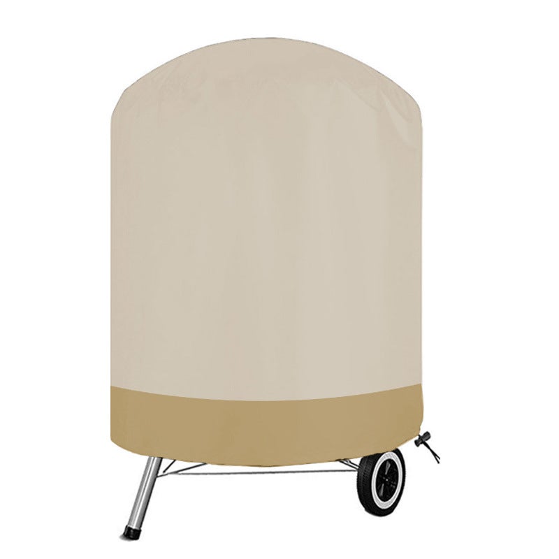 Cross-Border Waterproof Bbq Outdoor Pit Stove Cover Oven Cover Brazier Cover Barbecue Grill Cover Round Barbecue Cover(Silver, 70x70cm) - Image 4