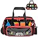 CROTIRAD Speed Cube Storage with Rubix Cube Timer Pocket PVC Rubix Cube Carrying Case with Shoulder Strap Magnetic Speed Cube Set Bag Holds 16 Weird Cubes Black - Image 2