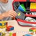 CROTIRAD Speed Cube Storage with Rubix Cube Timer Pocket PVC Rubix Cube Carrying Case with Shoulder Strap Magnetic Speed Cube Set Bag Holds 16 Weird Cubes Black - Image 4