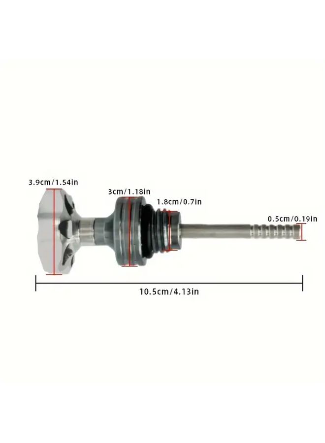 Motorcycle Engine Oil Level Gauge With Adjustable Cap Blue Durable Metal Construction Secure Fit For Most Motorcycles Easy Read Scale Precise Engine Maintenance Reliable Red Black Design Sleek Metallic Finish - Image 2