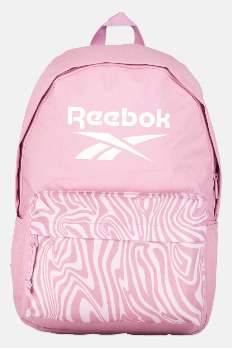 Reebok Men Brand Logo Backpack, Pink - Image 1