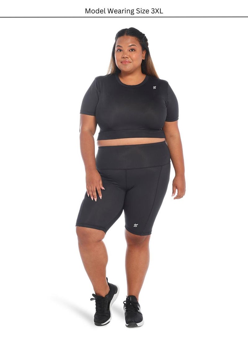 Moveletix Plus Size Shorts Soft High Waist - Image 4