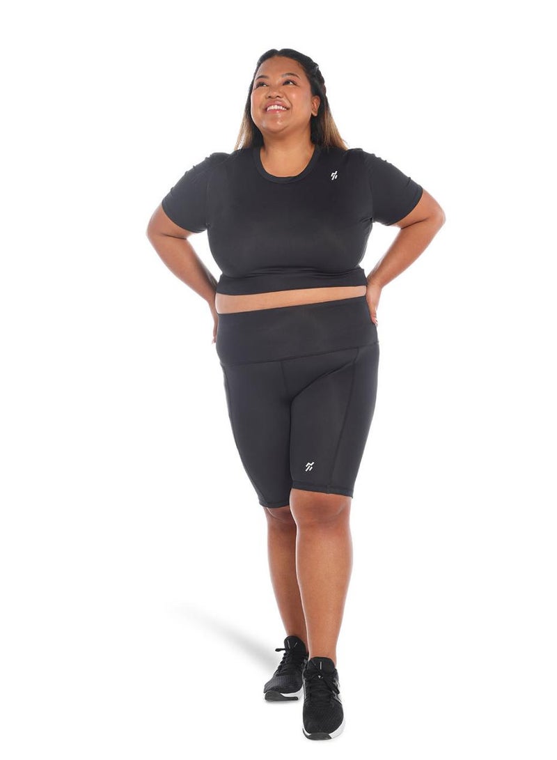 Moveletix Plus Size Shorts Soft High Waist - Image 5