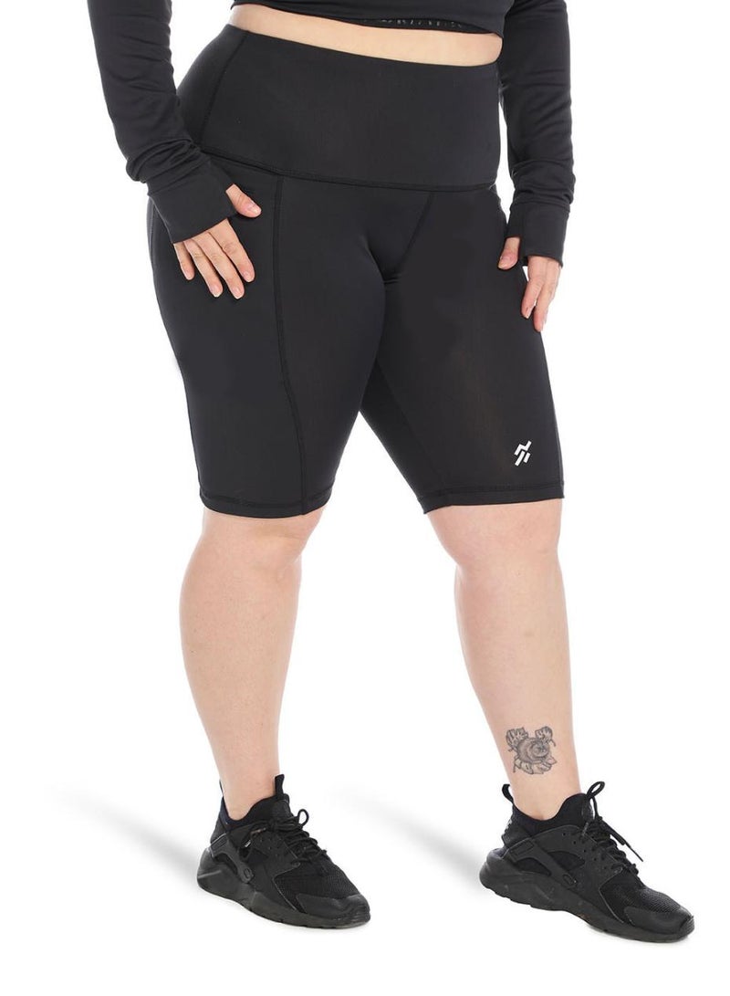 Moveletix Plus Size Shorts Soft High Waist - Image 3