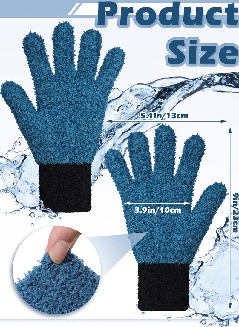 Reusable Microfiber Dusting Gloves for Efficient House, Kitchen, and Car Cleaning, Ideal for Plants, Windows, Blinds, Shutters, 3 Pairs - Image 3
