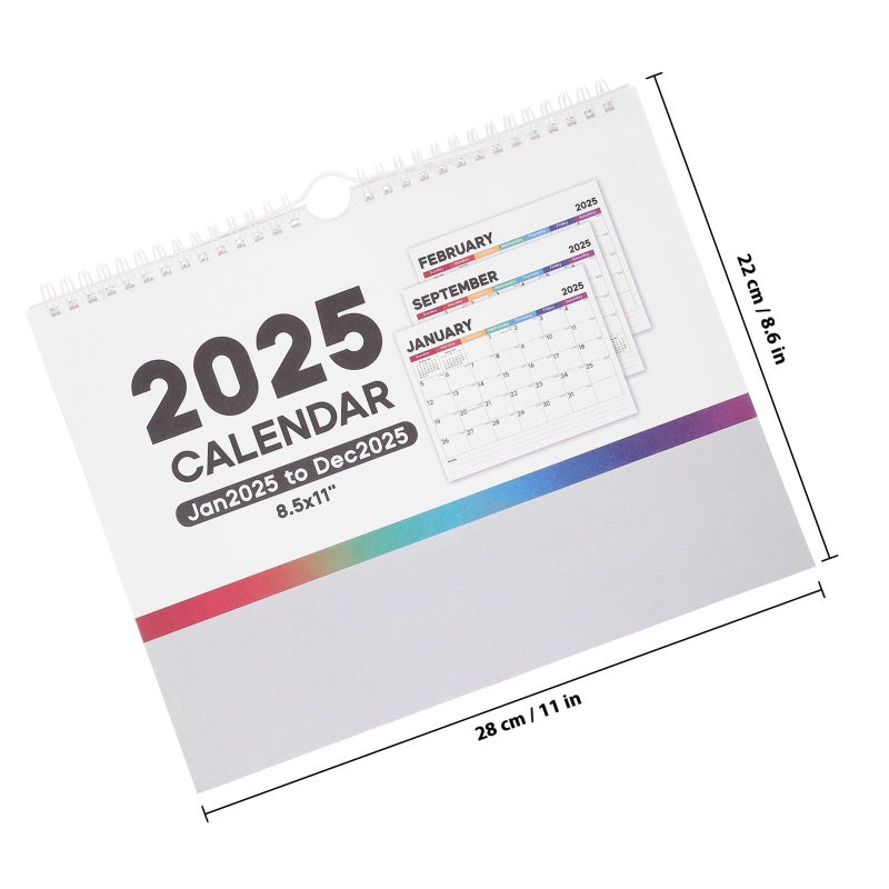 2025 Hanging Wall Calendar Monthly Planner With International Holidays For Home Office - Image 3