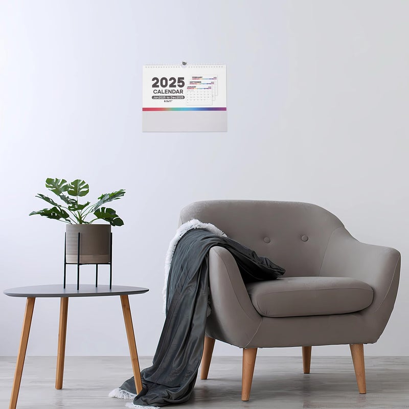 2025 Hanging Wall Calendar Monthly Planner With International Holidays For Home Office - Image 5