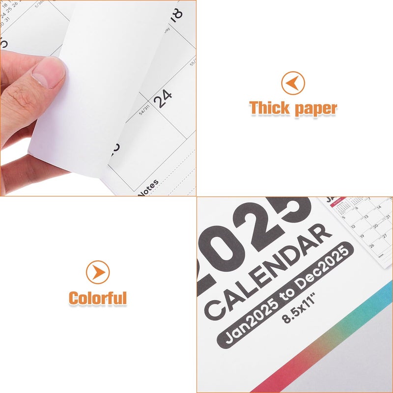 2025 Hanging Wall Calendar Monthly Planner With International Holidays For Home Office - Image 4